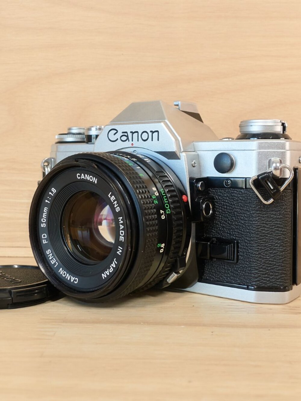 Canon AE-1 35mm Film SLR Camera with FD 50mm f/1.8 Lens Read Description